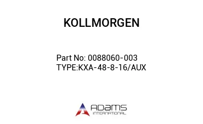 0088060-003 TYPE:KXA-48-8-16/AUX