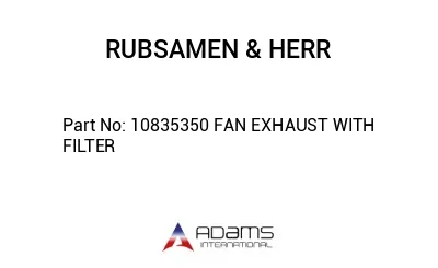 10835350 FAN EXHAUST WITH FILTER