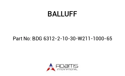 BDG 6312-2-10-30-W211-1000-65									