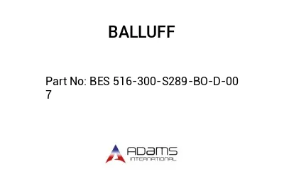 BES 516-300-S289-BO-D-00	7								