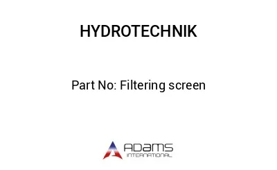 Filtering screen