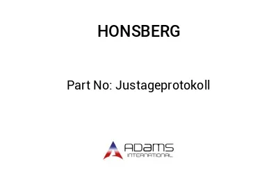 Justageprotokoll